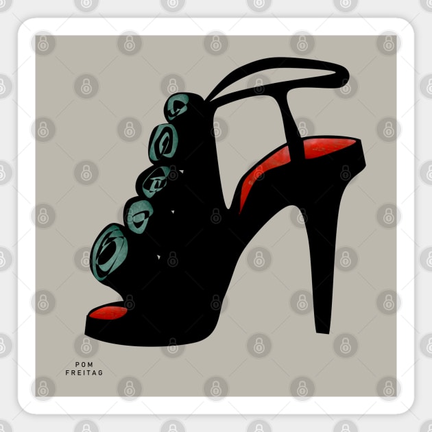 High heel shoe : Magnet by Annie Pom Freitag